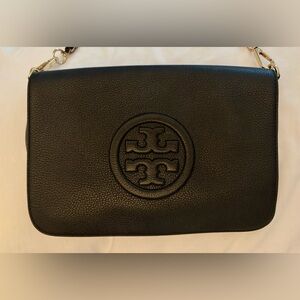 Tory Burch Black Leather Crossbody/Clutch